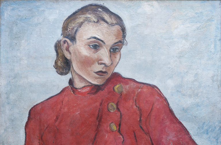 Ludvík Püeschel - Dívka v červených šatech